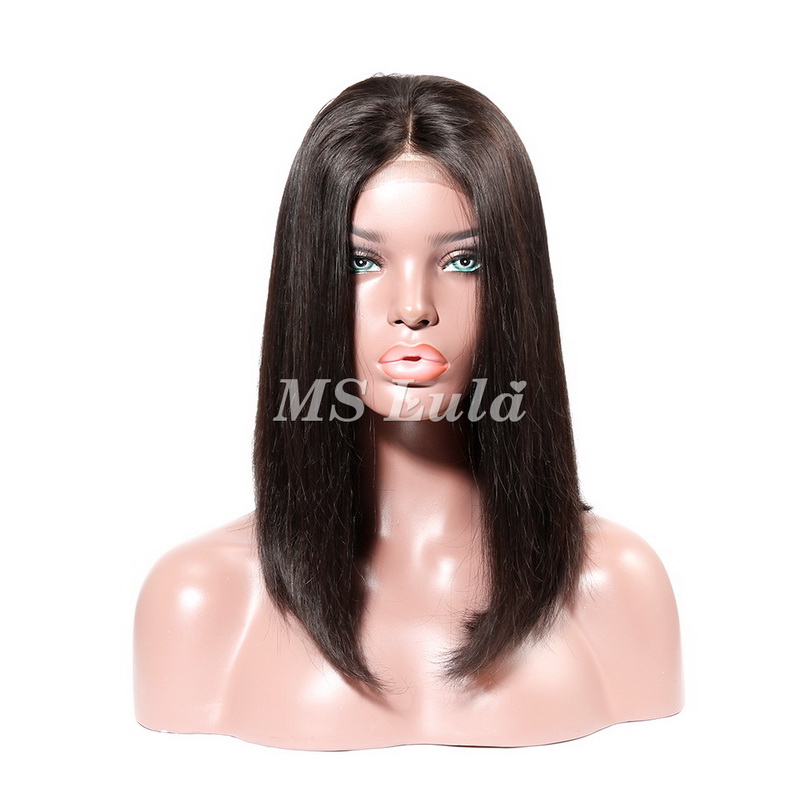 Brazilian Hair Straight 4x4 Lace Closure Bob Wig - 图片 5